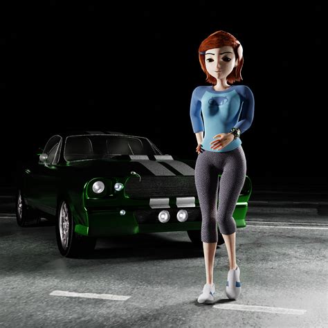 ArtStation - Ben 10 - Gwen and Car