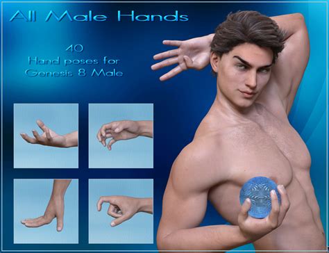 All Male Hands - Hands Poses for Genesis 8 Male | Daz 3D