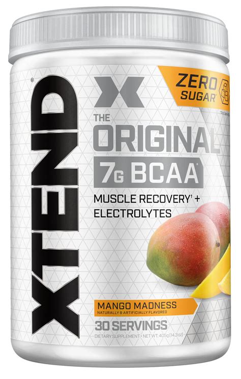 Buy XTEND Original BCAA Powder Mango Madness - Sugar Free Post Workout Muscle Recovery Drink ...