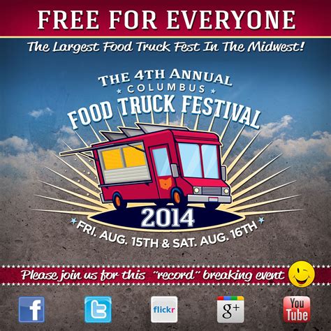 Columbus Food Truck Festival at The Columbus Commons August 15th and 16th, 2014 | Food truck ...