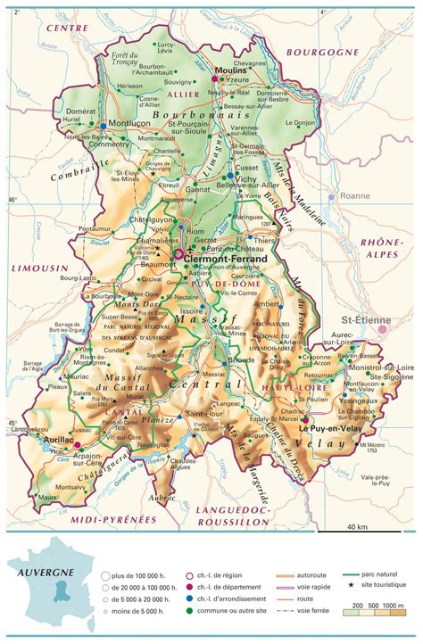 Carte D Auvergne | imvt