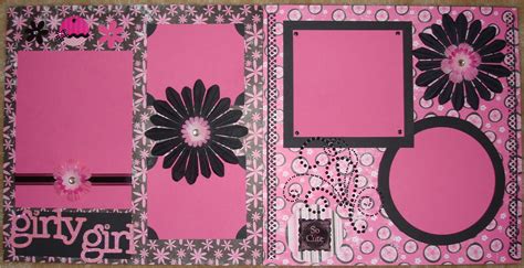 Girly Girl Scrapbook Layout