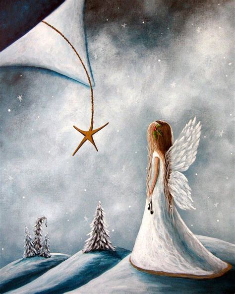 Christmas Angel Art Print - Printable Angels - Angel Art To Print - BEST SELLER - Holiday Art ...