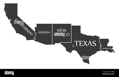 New Mexico Arizona Texas Mexico Map - Get Latest Map Update