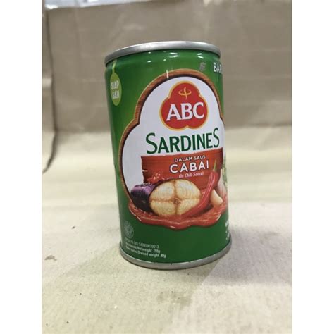 Sarden Abc 155gr / Unit (chili Sauce) | Shopee Malaysia