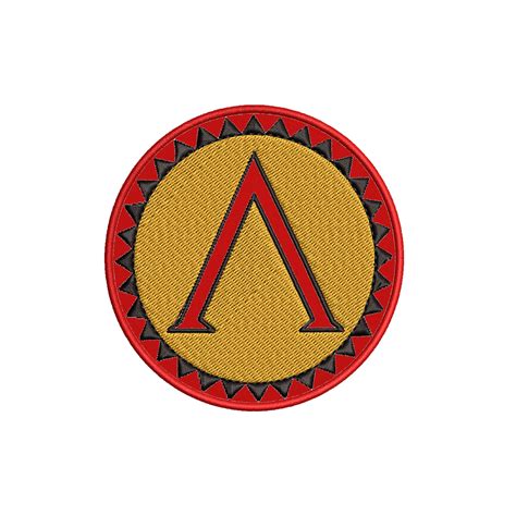 Ancient Spartan Shield Patch Iron On Embroidered Patch | Etsy