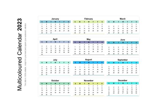 2023 Calendar Template Powerpoint