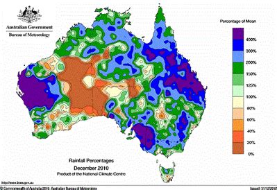 Spatial Distribution - Floods in Australia