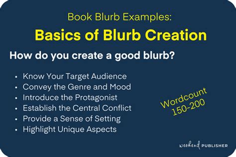 Book Blurb Examples to Boost Book Sales - Weekend Publisher