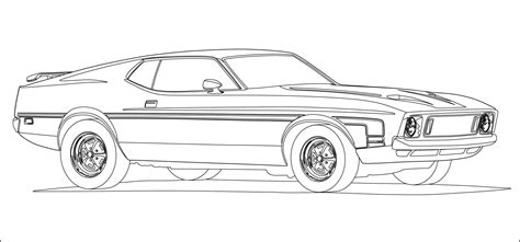 1967 Ford Mustang Coloring Pages