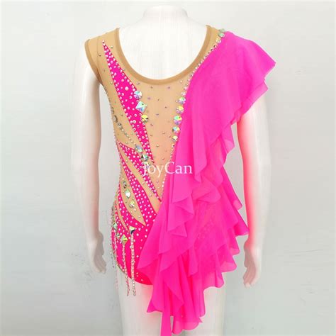 Rhythmic Gymnastics Leotards Girls Women Pink Quality Crystals - Etsy