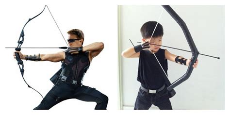 Homemade Hawkeye costume - Simply Lambchops