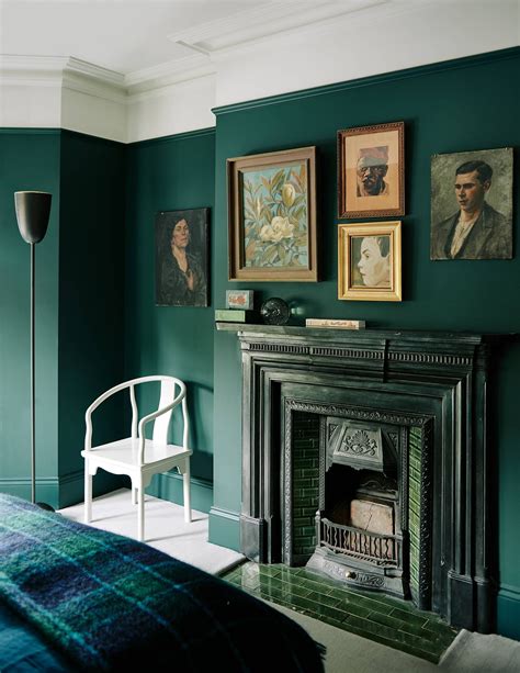 #interiorarchitecture | Dark green living room, Green accent walls, Living room green