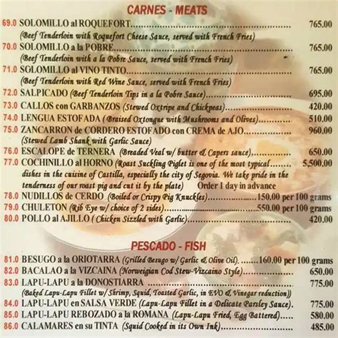 La Tienda Menu, Menu for La Tienda, Bel-Air, Makati City - Zomato Philippines