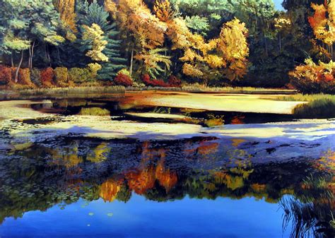 Landscape Paintings of New England by Arthur Chartow | "Walden Pond II ...