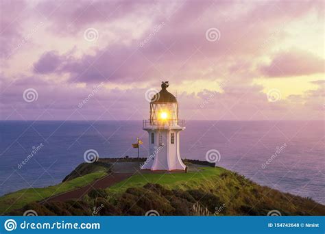 Sunrise at Cape Reinga in Northland, New Zealand Stock Photo - Image of green, zealand: 154742648