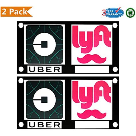 UBER Lyft Logo Removable Sign Decal sticker 2 Pack New Uber Lyft Logo ...