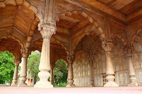 Inside the Red Fort (Built in 1648) by Emperor Shah Jahan in Delhi ...