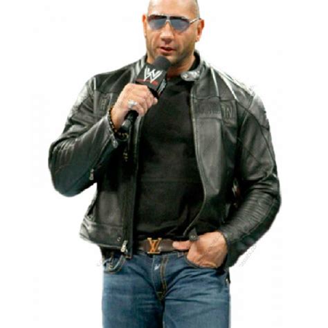 Dave Bautista Biker Leather Jacket