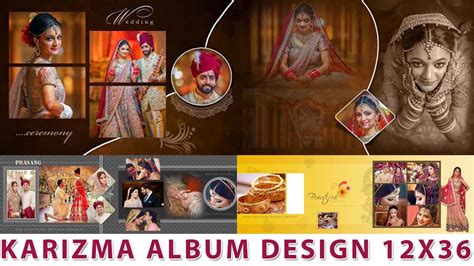 30 Karizma Album Design 12x36 PSD Templates Collection in 200px resolution quality with fully ...