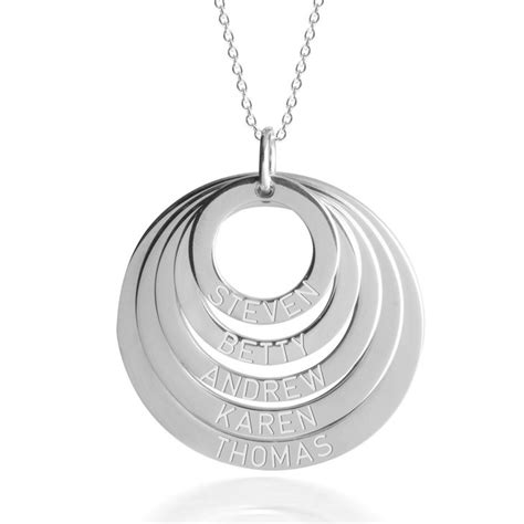 Engraved Necklace for Mom - Personalized Necklace for Mother