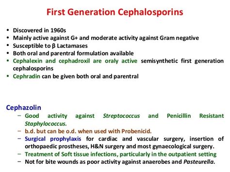 First-Generation Cephalosporin’s Bacterial Coverages and Treatment Indications | Practice Updates