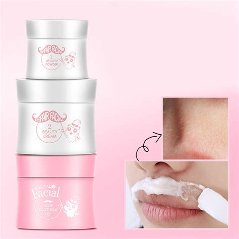 SHVYOG Upper Lip Hair Removal Cream Mustache Painless Faiza Creams Aloe VerA2P3 193571979858 | eBay