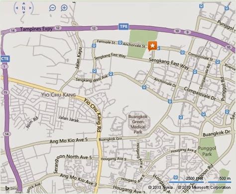 Detail Sengkang Swimming Complex Singapore Location Map | About ...