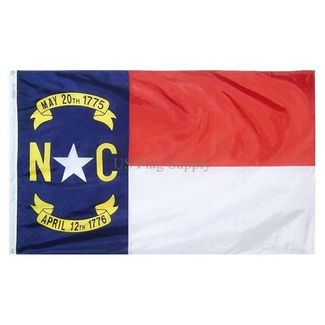 North Carolina Flag 3 x 5 ft. for Outdoor Use.