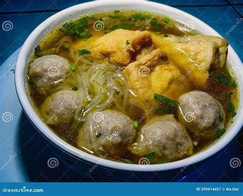 Meatball or Bakso stock image. Image of fresh, beef - 299414457