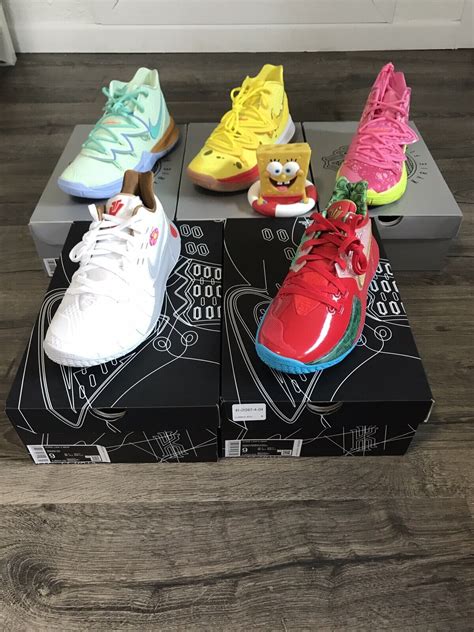 Nike Kyrie Irving SpongeBob Full Collection (6 Pairs) Sz. 9 * COMPLETE RARE SET! | eBay