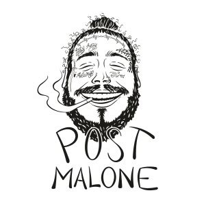 what font does post malone use