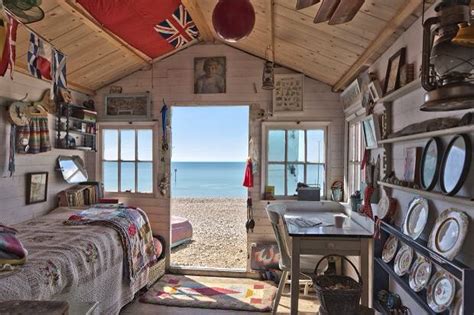 Pin by lise bernier on decor | Beach hut interior, Beach hut, Shed interior