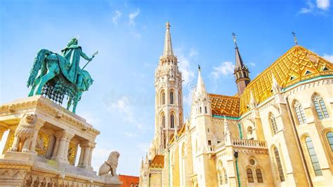 Budapest old town view stock photo. Image of saint, hungary - 159546038