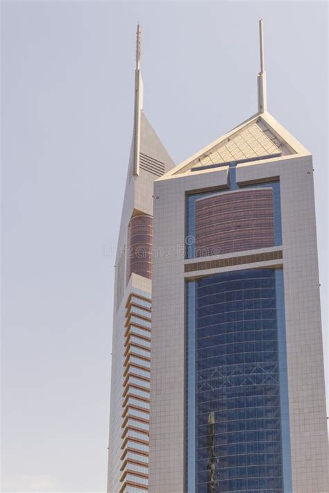 Emirates Towers at Night, Dubai Editorial Stock Image - Image of modern ...