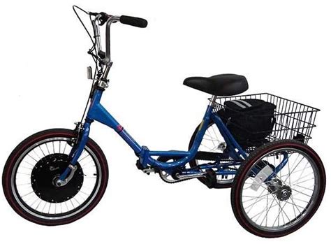 Worksman Lightning Electric Folding Port-O-Trike Adult Tricycle