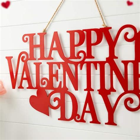 Glitzhome® 24" Metal "HAPPY VALENTINE'S DAY" Wall Decor | Valentine's ...