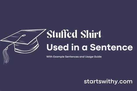 STUFFED SHIRT in a Sentence Examples: 21 Ways to Use Stuffed Shirt