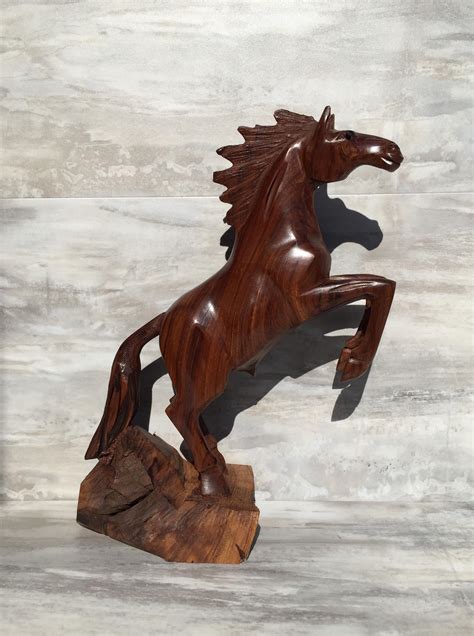 Ironwood Horse Carving | Etsy | Carving, Ironwood, Sculptures