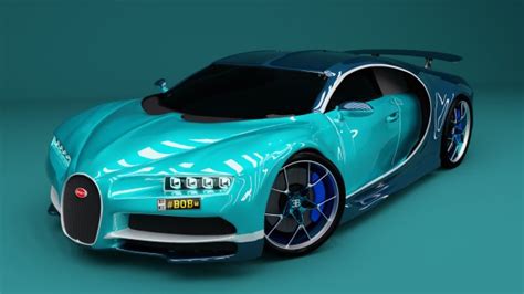 Bugatti Chiron 2017 sports car 3D model - Download Free 3D models