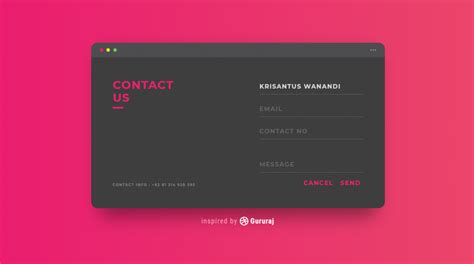 20 Beautiful CSS Contact Forms Code Examples - OnAirCode