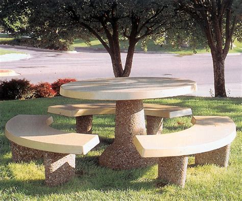 Concrete Picnic Tables, Park Tables & Benches Are Durable, Stylish ...