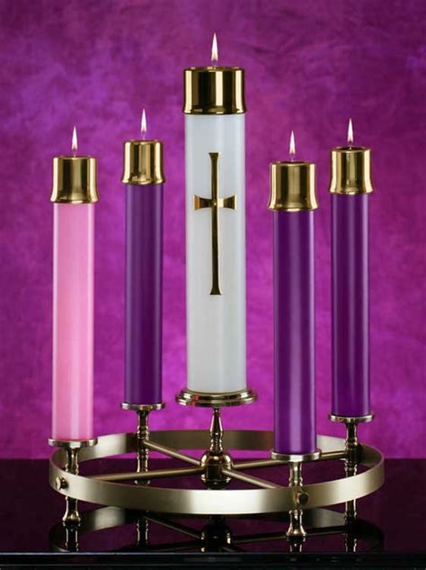 Refillable Oil Advent Candles - 12" x 1-1/2" | Church Partner