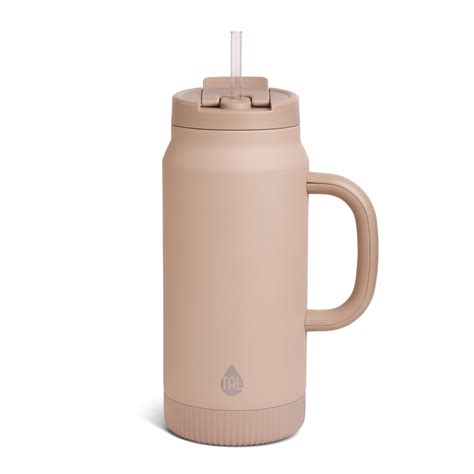 TAL Stainless Steel Hudson Tumbler with Straw 64 fl oz, Taupe - Walmart.com