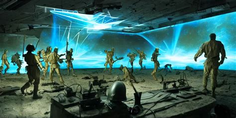 4 d projection of 9 d detailed battle scene of sci - | Stable Diffusion | OpenArt