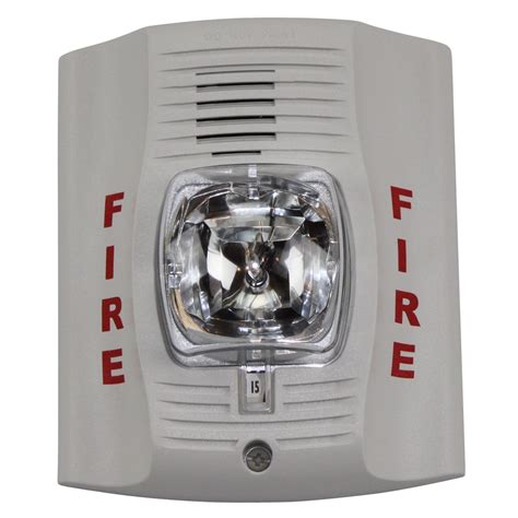 System Sensor P2W 2-Wire Fire Alarm Horn/Strobe Std Candela White- Buy Online in United Arab ...