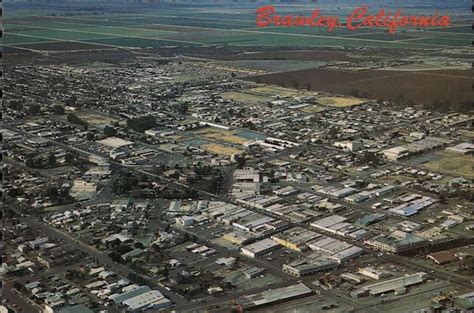 Aerial View Brawley, CA Postcard