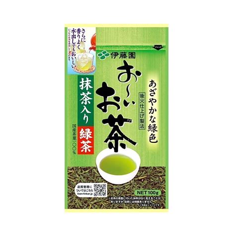 ITOEN Japanese Green Tea Leaf Ryokucha with Matcha 100g - Made in Japan - TAKASKI.COM