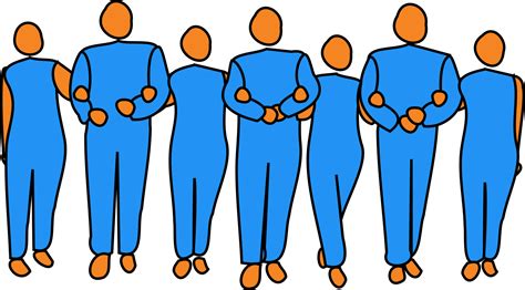 People With Arms Linked Clip Art Image - ClipSafari