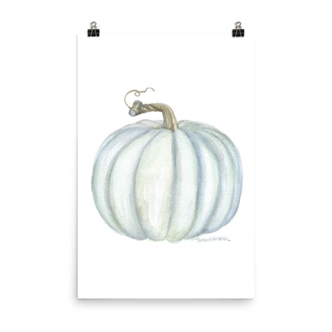 Gray Pumpkin Watercolor – Susan Windsor